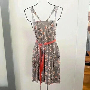 Anthropologie‎ floral mini dress XS